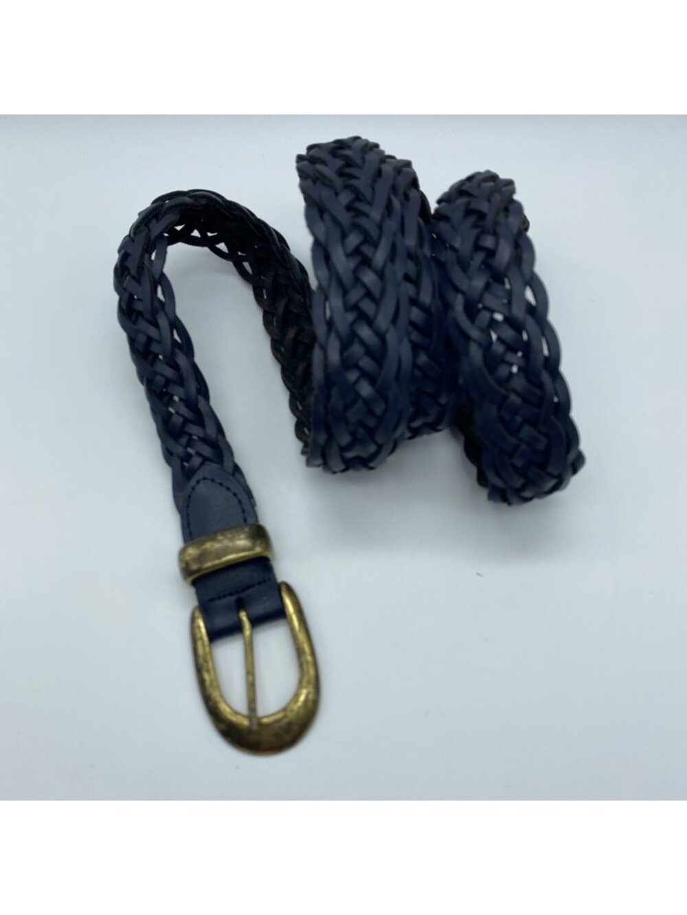 Capezio Men’s Blue Braided Woven Genuine Leather Belt Size XXL Made in Argentina